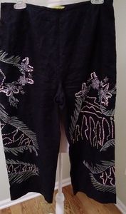 Nikki Valentine Irish Linen Sequin Pants